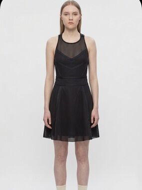 Diesel Black mesh Racerback Snap-Shoulder Tank